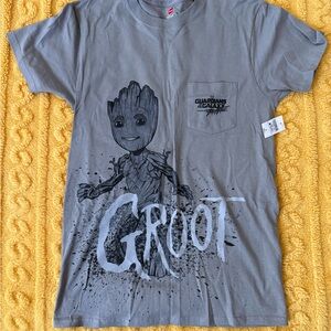 Disney Gray Groot Short Sleeve Tee